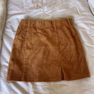 Forever 21 Corduroy Mini Skirt- Mustard Yellow, Size XS